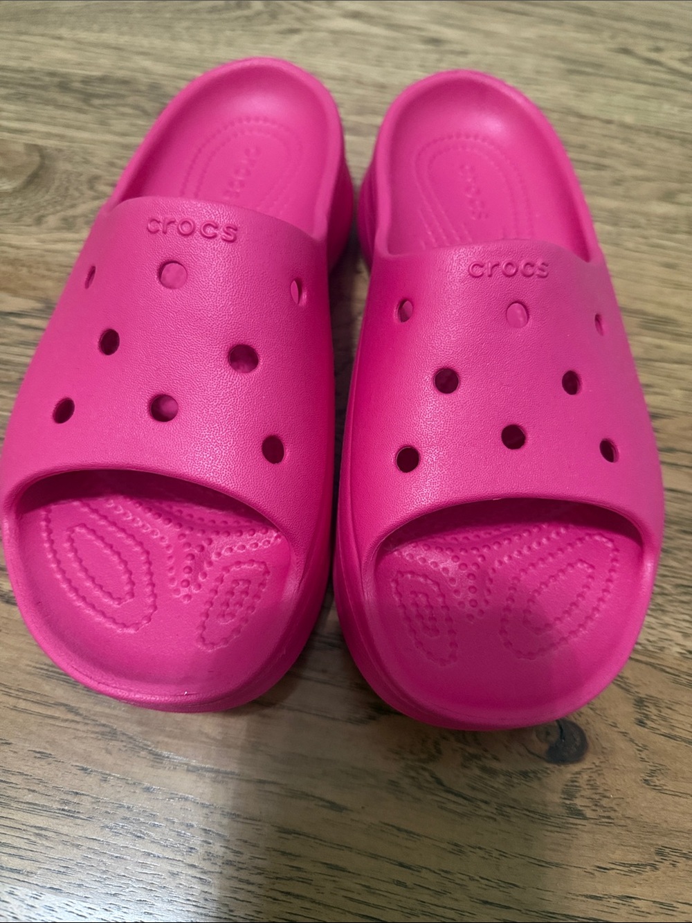 CROCS Classic Slide Pink Crush W8 LIKE NEW